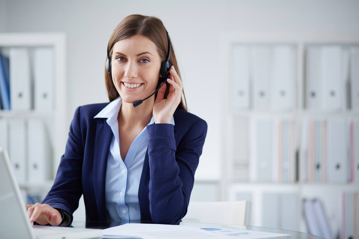 Support agent handling helpdesk tickets
